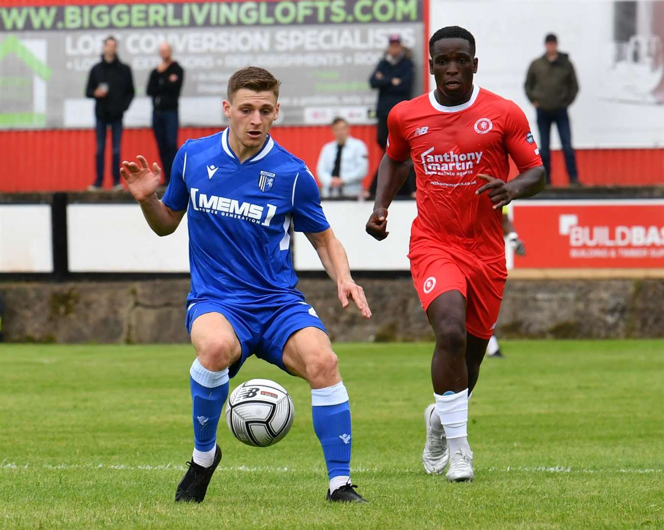 Henry Woods in pre-season action for Gillingham at Welling last summer Picture: Keith Gillard