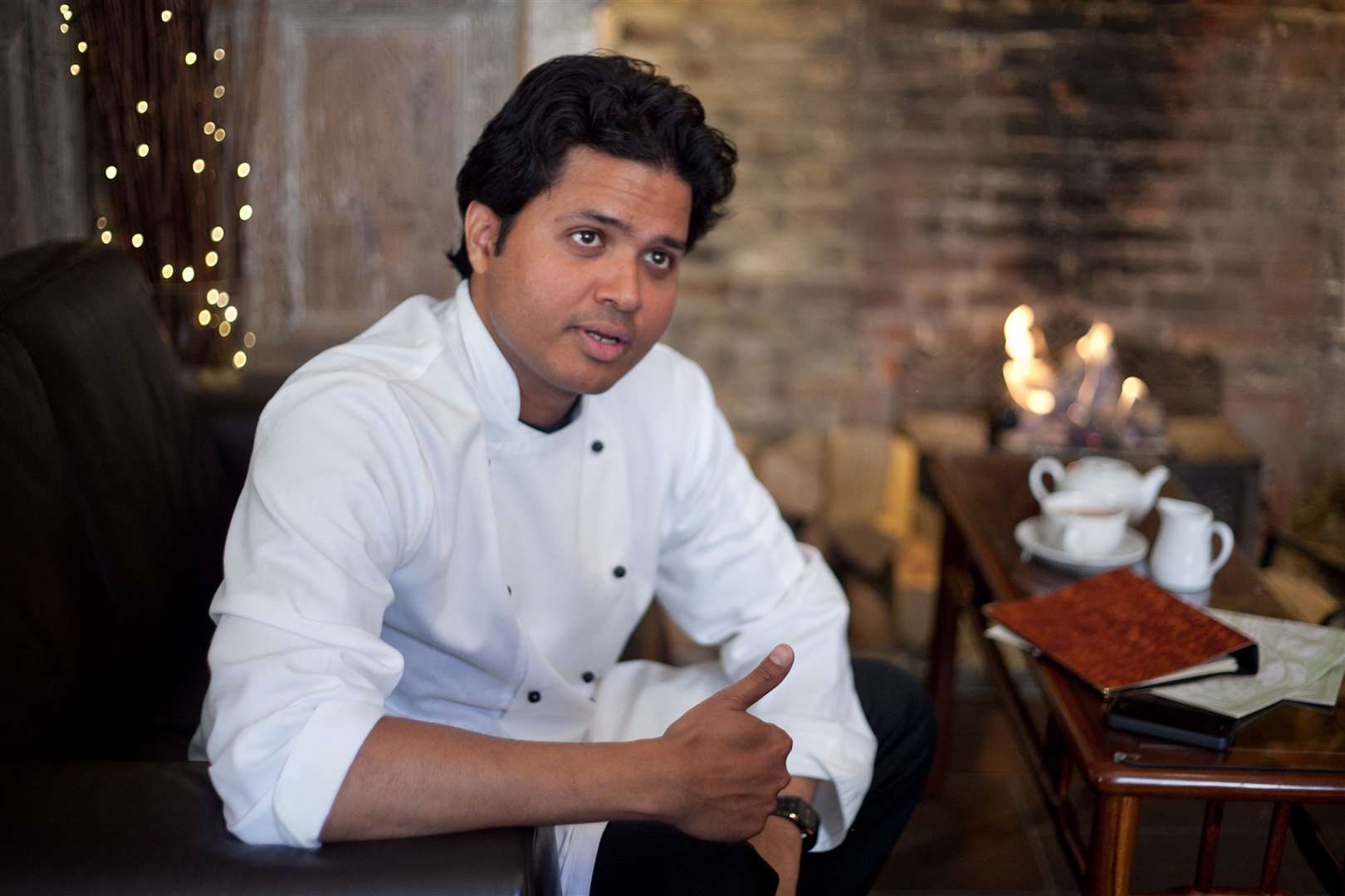 Chef Dev Biswal has big plans for his rebranded business. Picture: Manu Palomeque