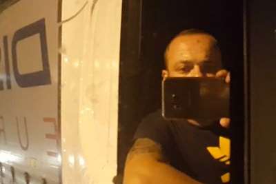 The selfie which landed lorry driver Ionut-Bogdan Milea in prison after being caught by customs officers. Picture: HMRC