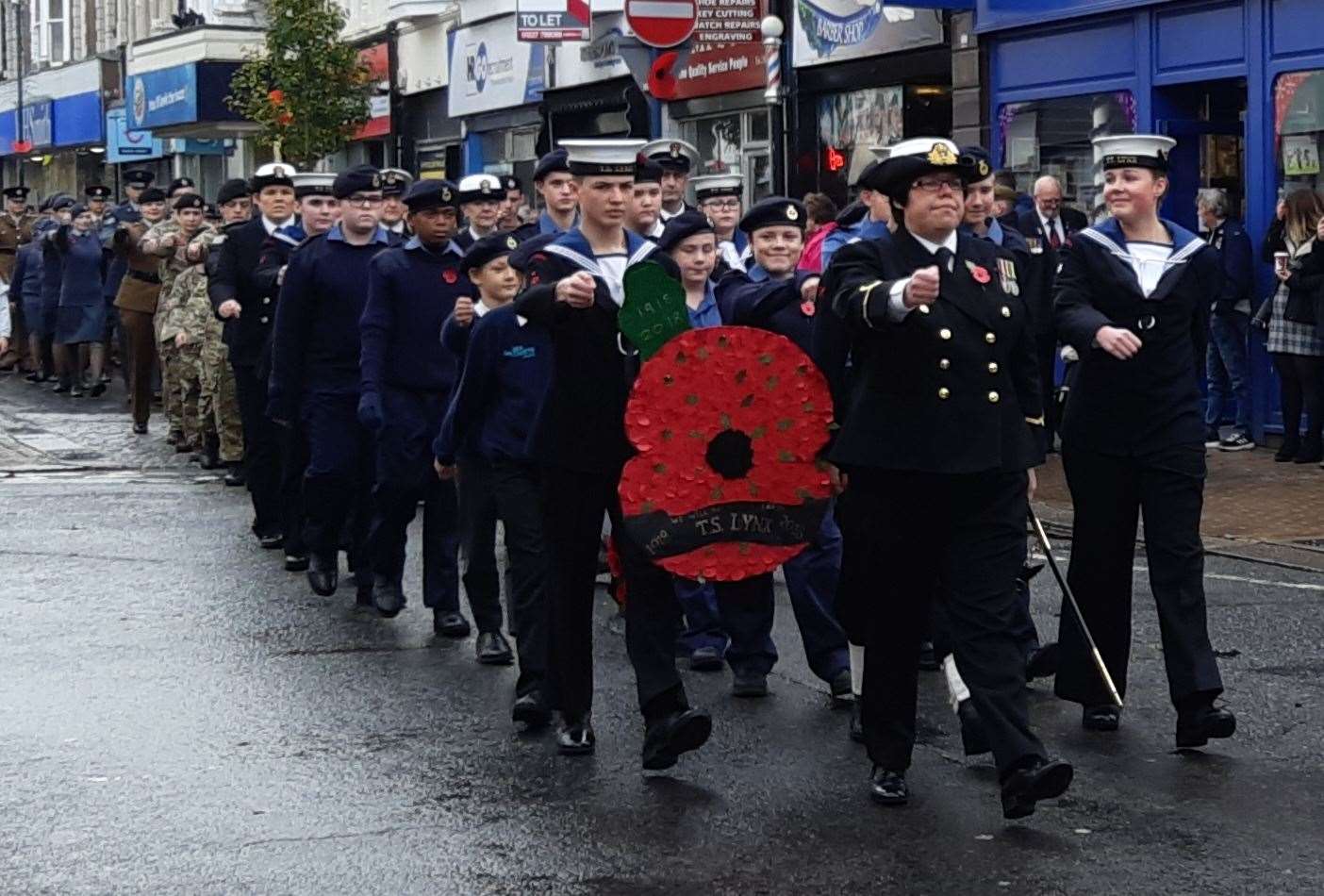 Last year's commemoration in Dover, on the exact 100th anniversary of the end of the First World War