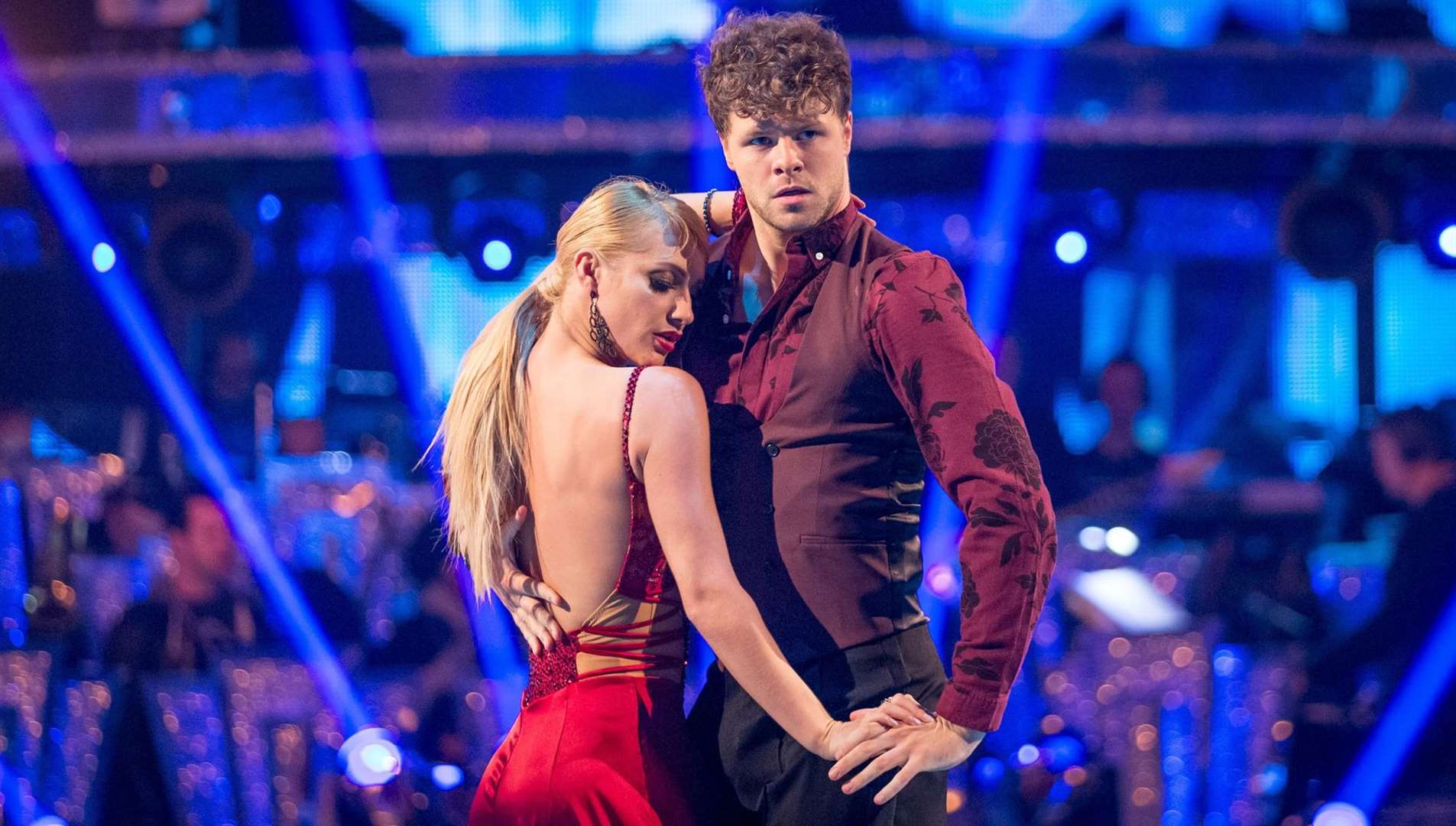 Strictly winner Jay McGuiness dancing with partner Aliona Vilani. Picture: BBC - Guy Levy