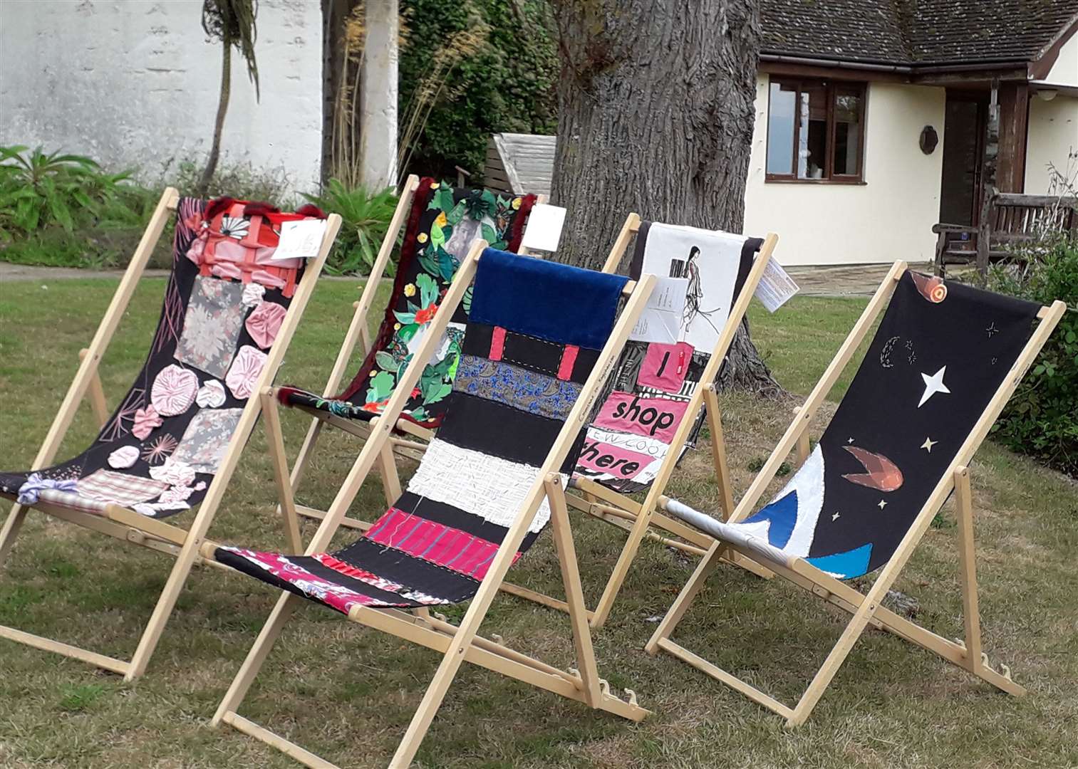 The deckchairs on display at St Margaret's. Picture: East Kent Schools Together