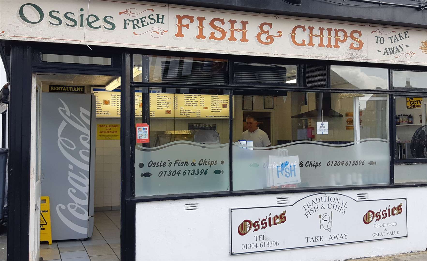 Ossie's Fish and Chip Shop was among the first to offer to help volunteers