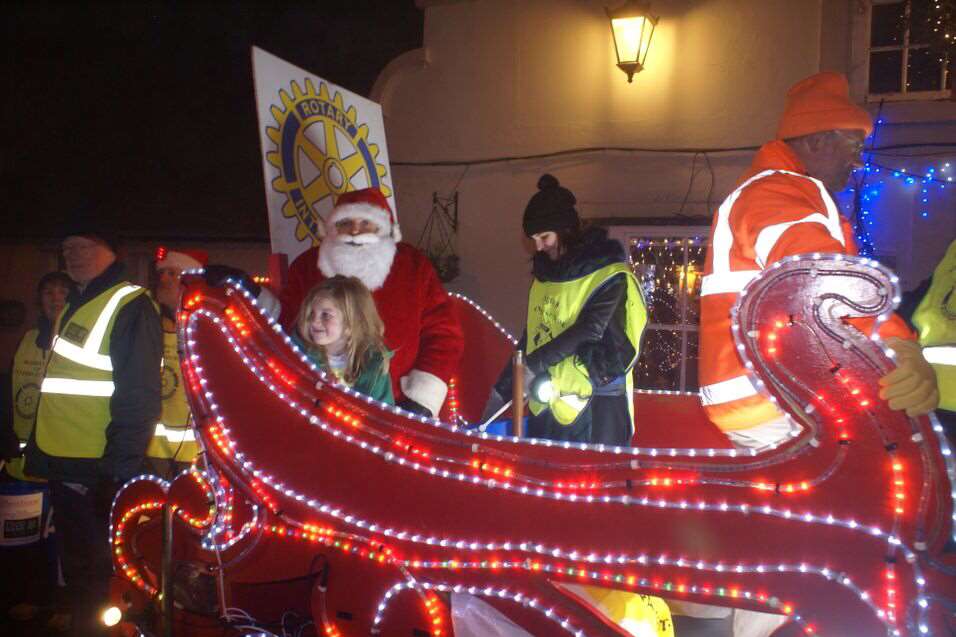 The Rotary Club of Canterbury's Santa Sleigh is on tour