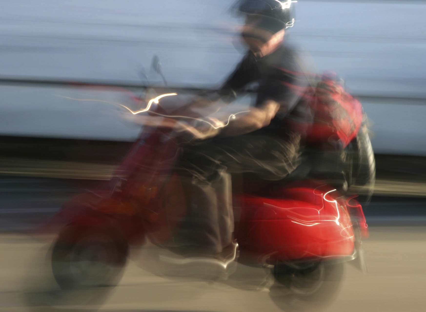 Thieves on a moped threw the substance. Stock image: iStock