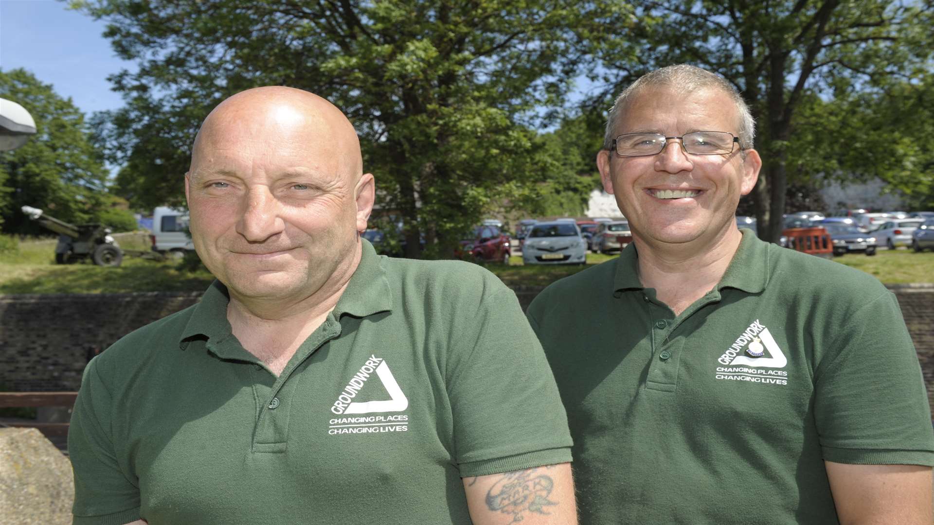 Ex soldiers Mark Cox and Darren Riley