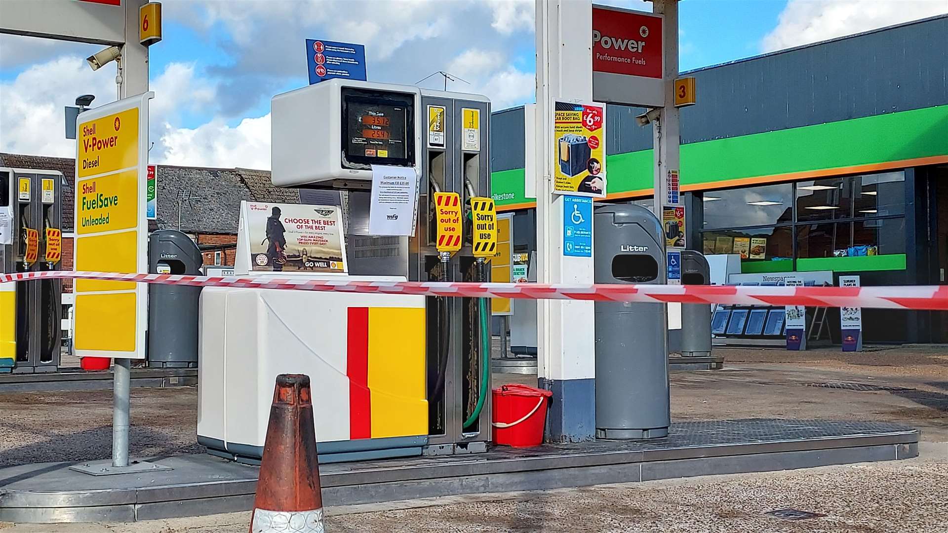 Some pumps ran dry during the fuel crisis caused by a shortage of HGV drivers