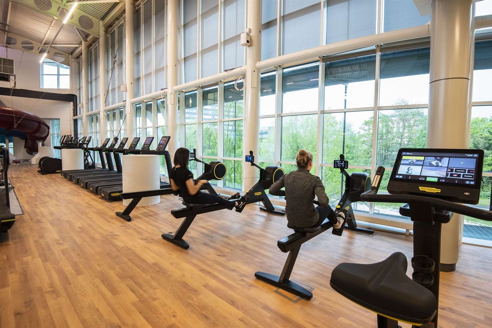 There's plenty of gym equipment, so wait times will be minimal