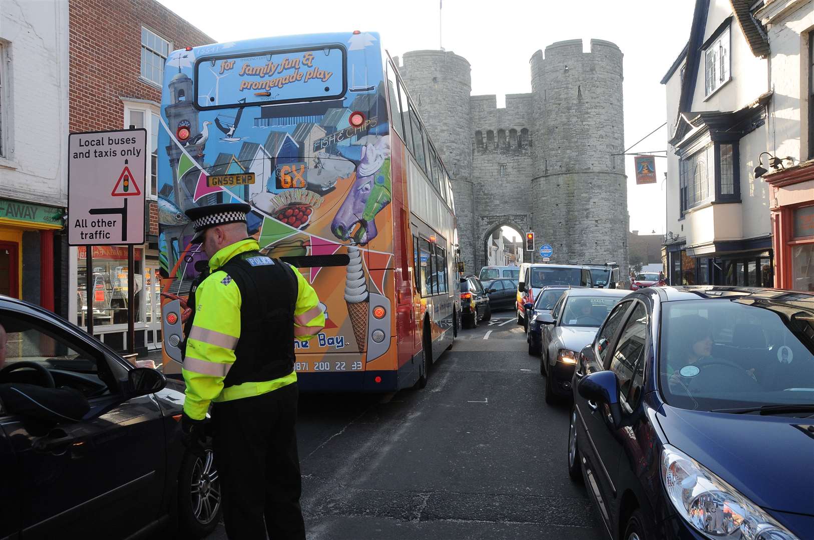 St Dunstan’s at a standstill on the first day of the traffic management scheme back in March 2012