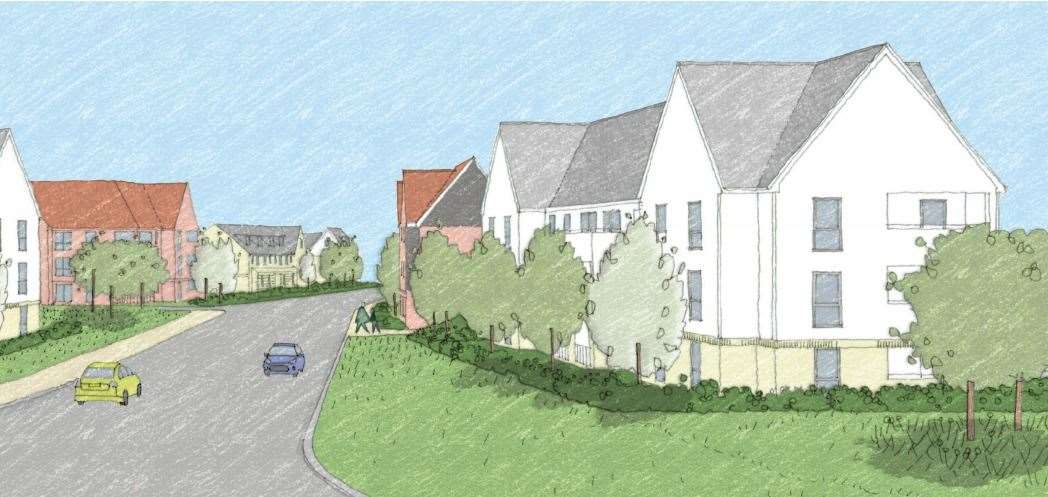 An illustration of how phase 2 of Manston Green could look if approved. Picture: Cogent Land LLP/OSP Architecture