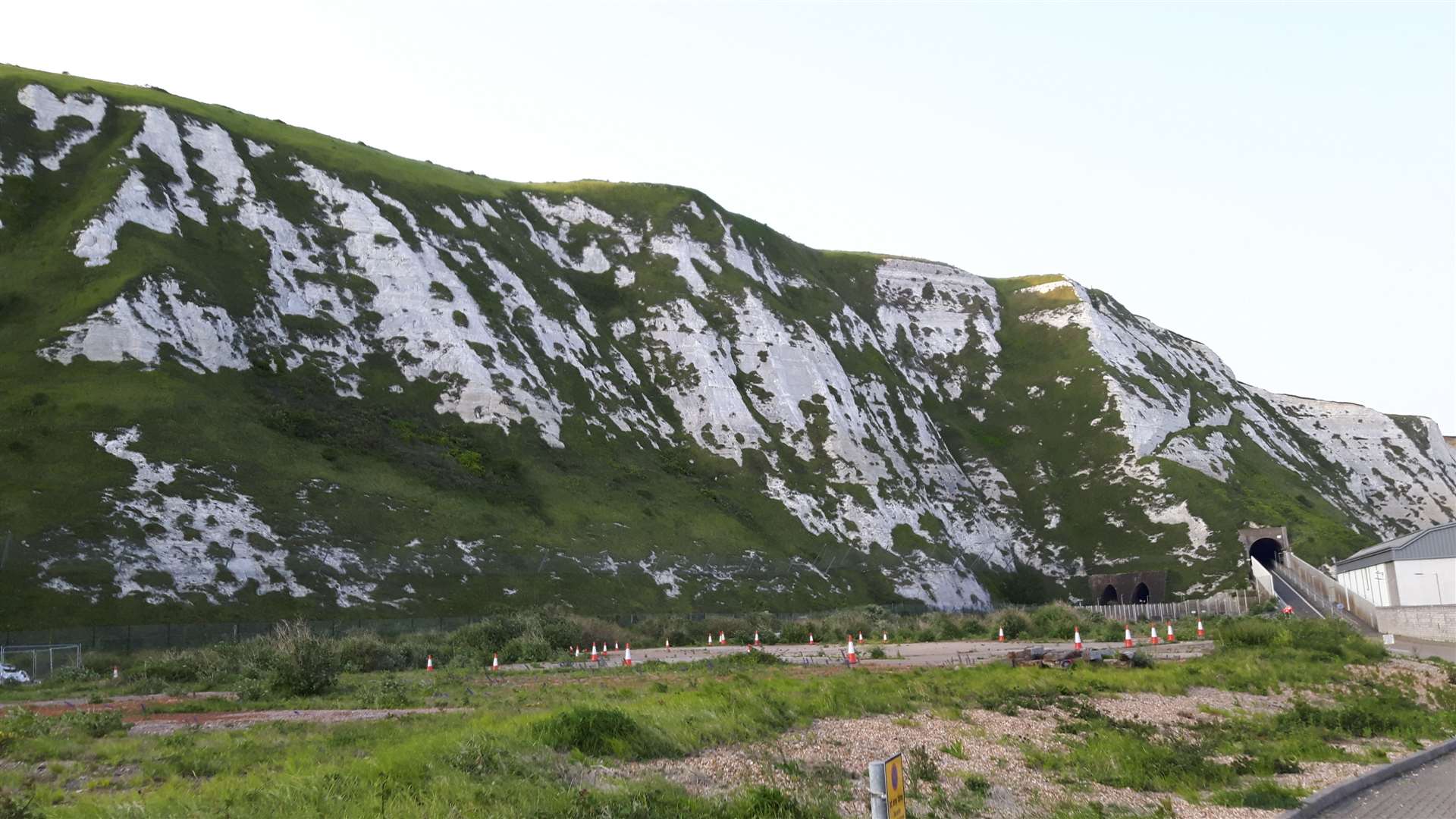 Britain First had been on the beach next to Samphire Hoe