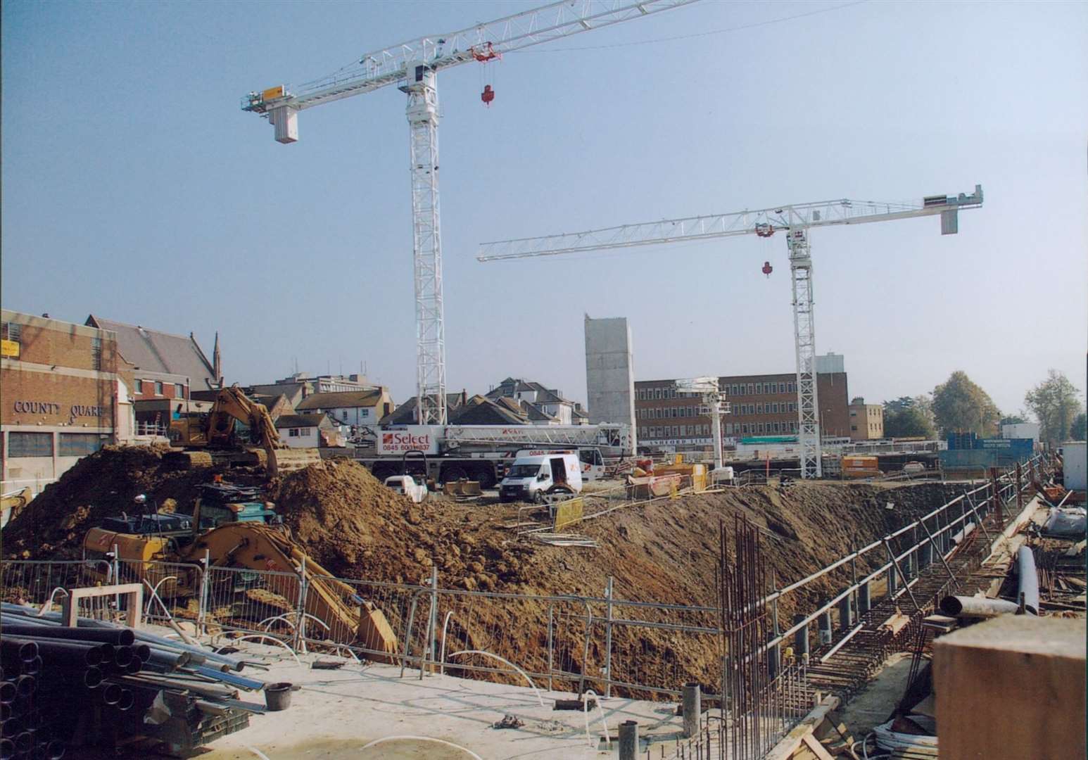 Construction of the County Square extension. Picture: Steve Salter