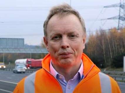 Matt Palmer, chief executive of the Lower Thames Crossing, said a huge programme orf review has been undertaken by the transport body. Photo: Highways England/YouTube