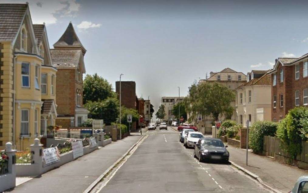 A house was shot in Manor Road, Folkestone. Picture: Google Street View