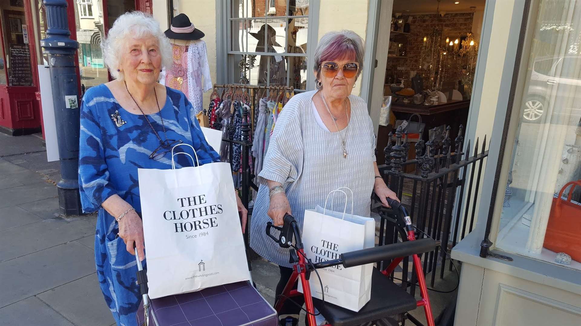 June, 88, and Pauline, 72 went clothes shopping in Whitstable