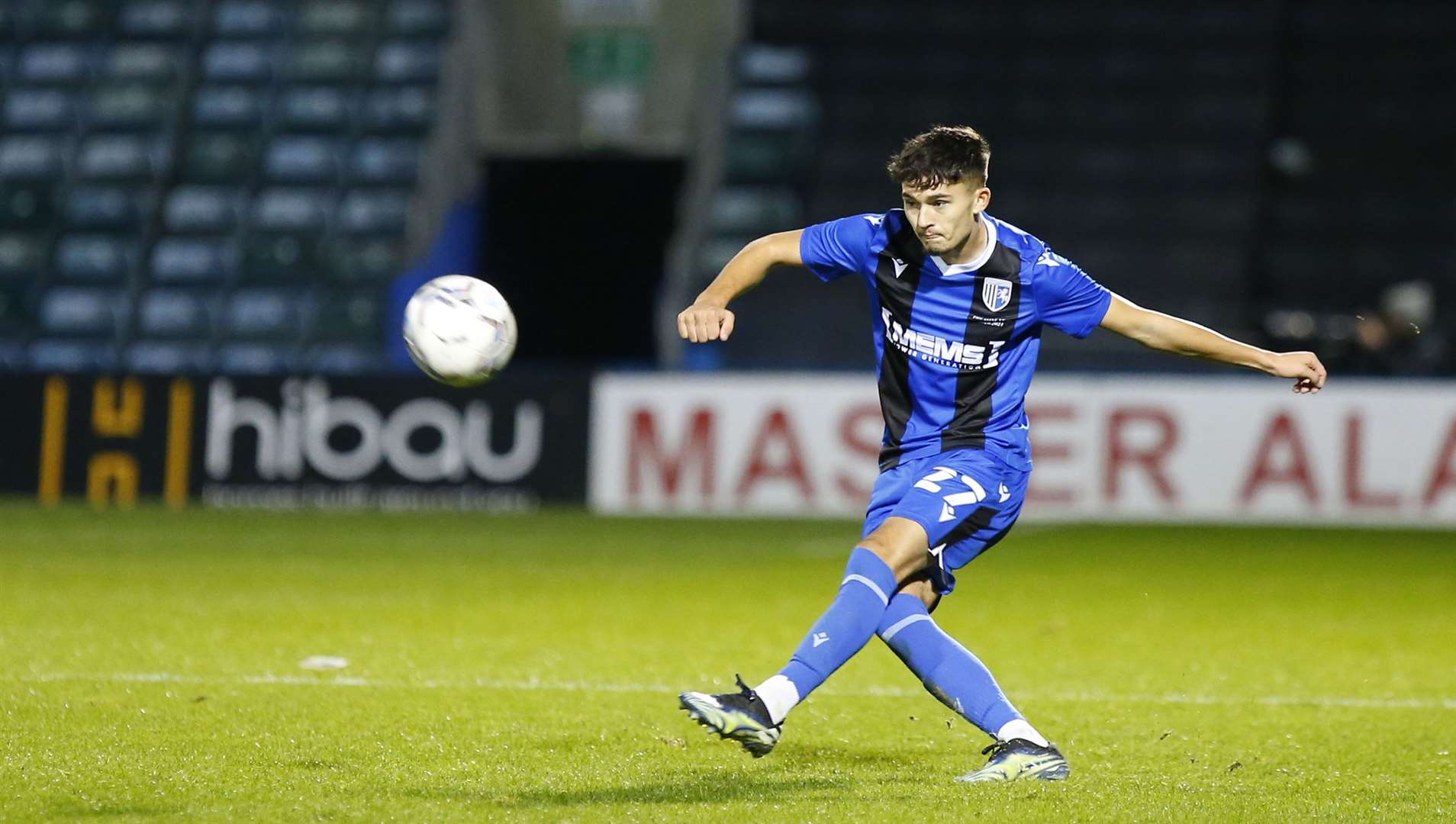 Bailey Akehurst in action for Gillingham Picture: Andy Jones
