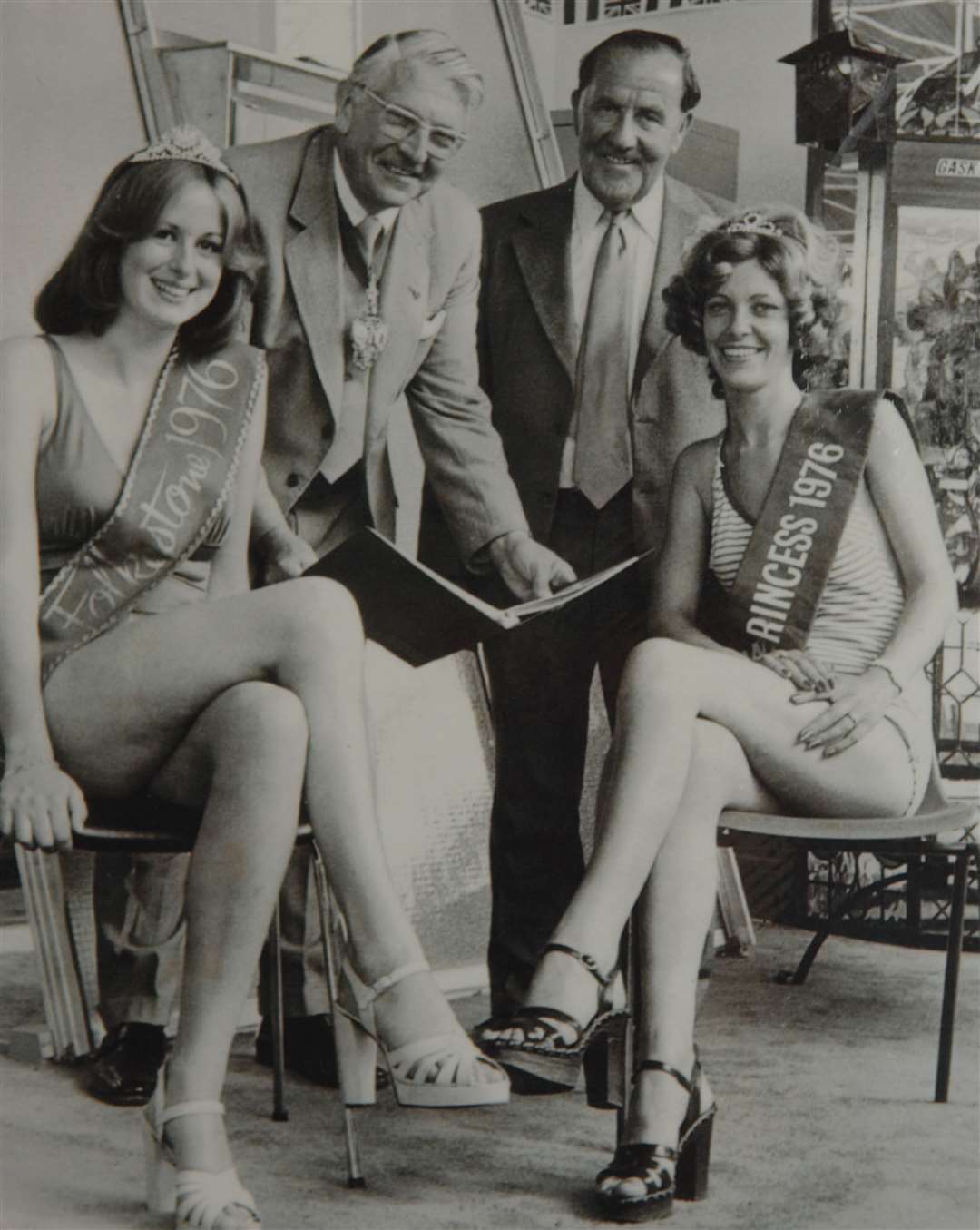 The Carnival Court for Folkestone's procession in 1976