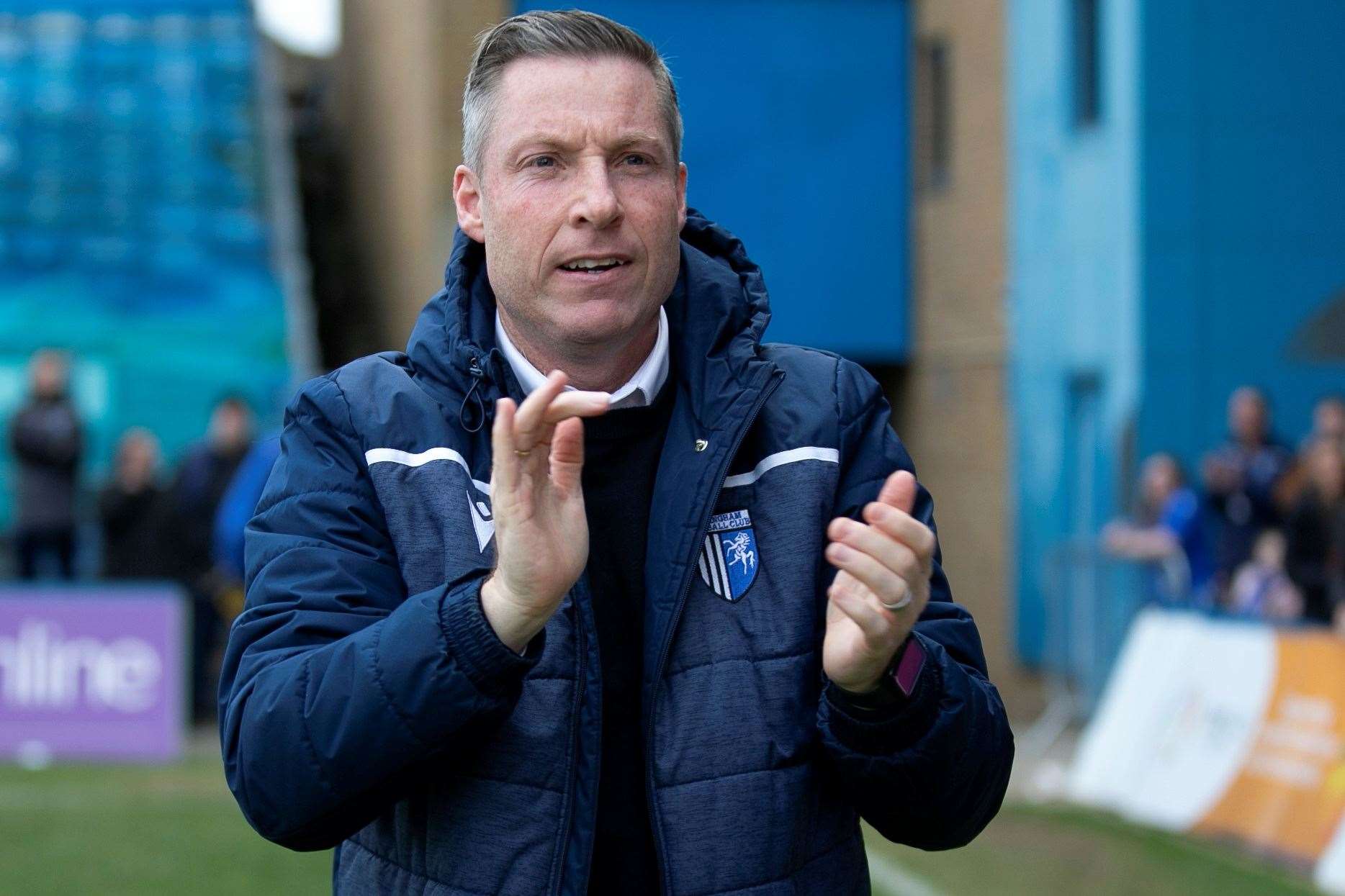 Gillingham manager Neil Harris takes his side to Salford City for their final League 2 match this season