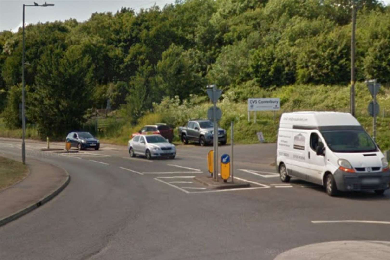 The car was travelling east along Broad Oak Road when the incident took place. Picture: Google