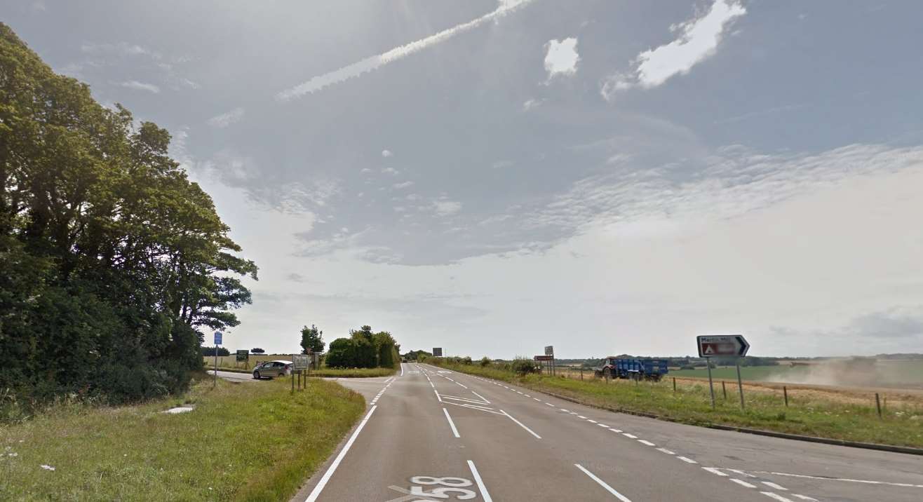 The A258 Dover to Deal Road. Picture: Google Street View