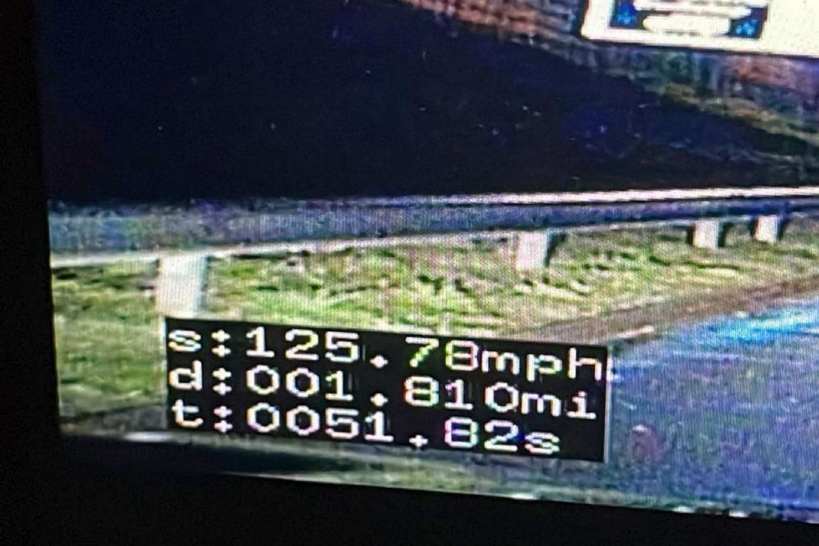 The driver was caught at more than 125mph. Photo: Kent Police RPU