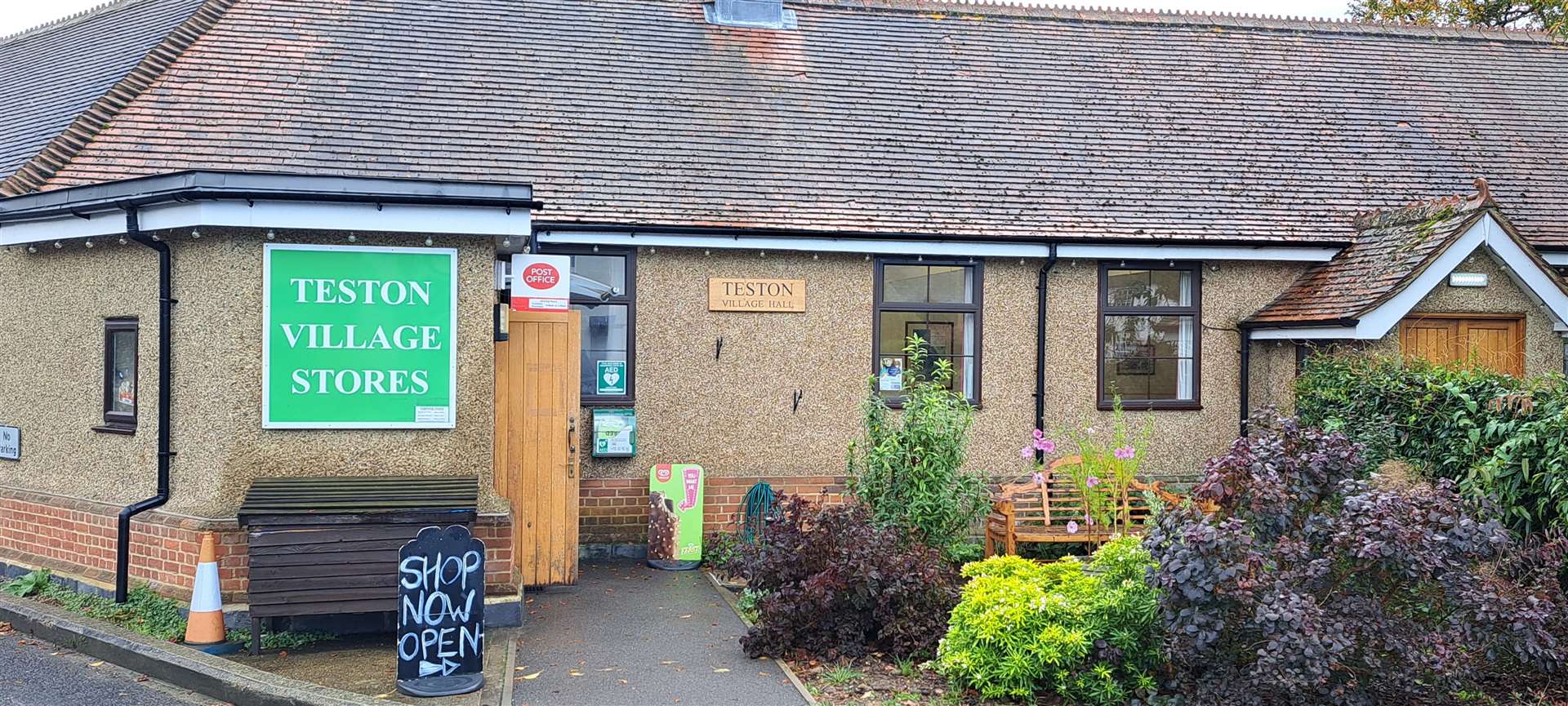 The hall hosts the village preschool and community store