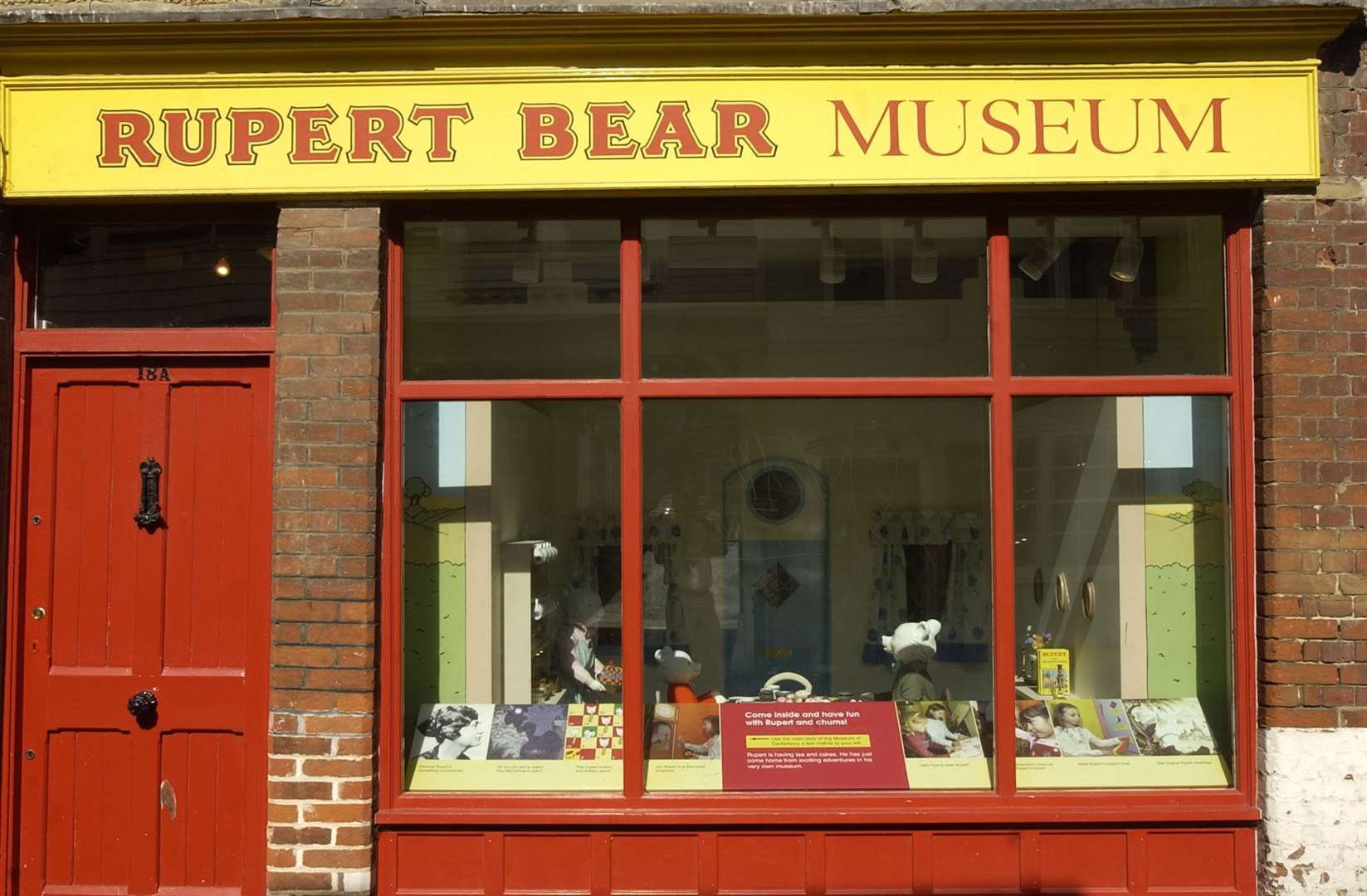 Rupert the Bear shop, Stour Street, Canterbury has since closed