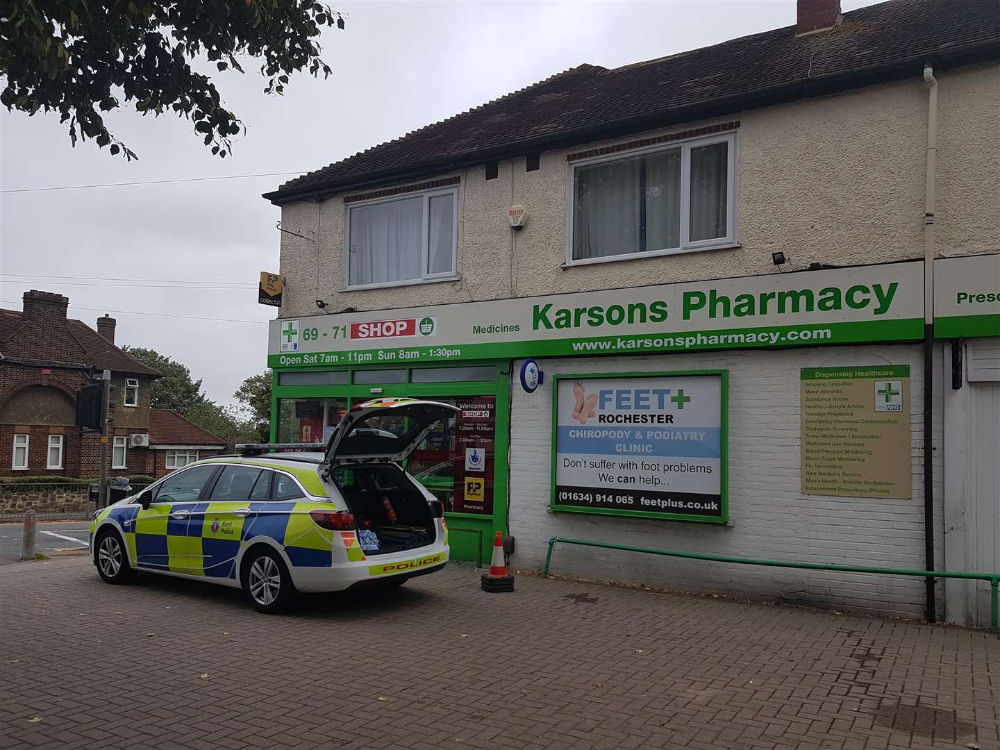 Police were called to Karsons Pharmacy after a burglary (4227649)