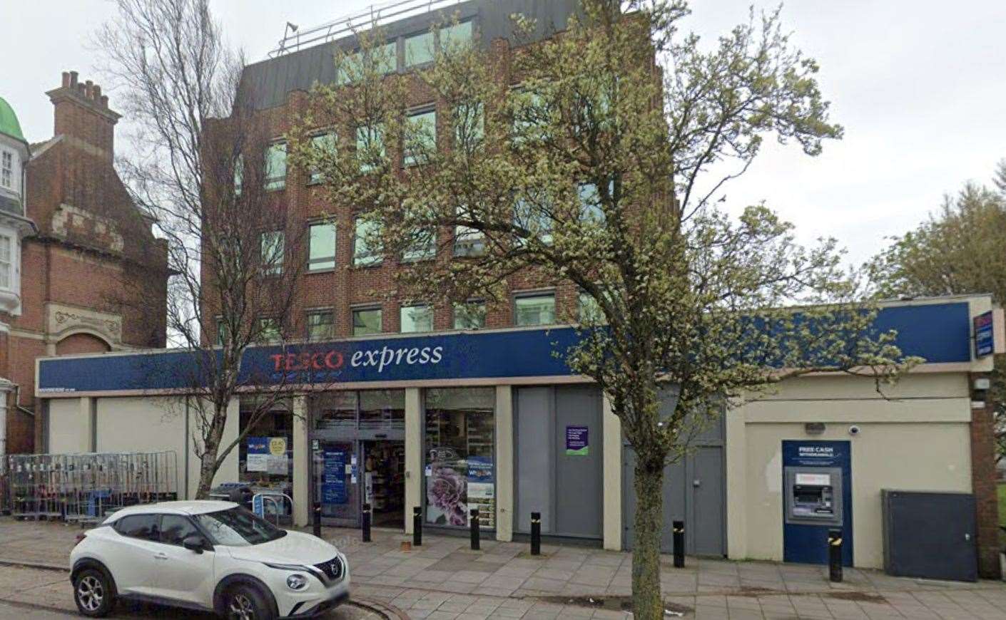A man has been arrested after a sex assault at Tesco Express in Bouverie Road West, Folkestone. Picture: Google