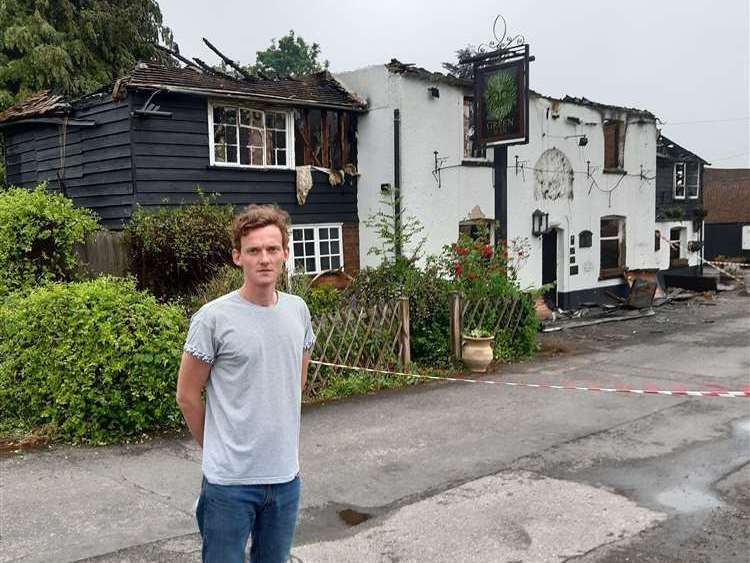 Pub owner Alex Brooks said he lost everything after fire destroyed the Green Man in Hodsall Street