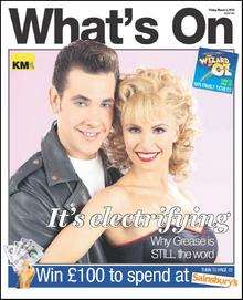 Grease the Musical stars on this week's What's On front cover