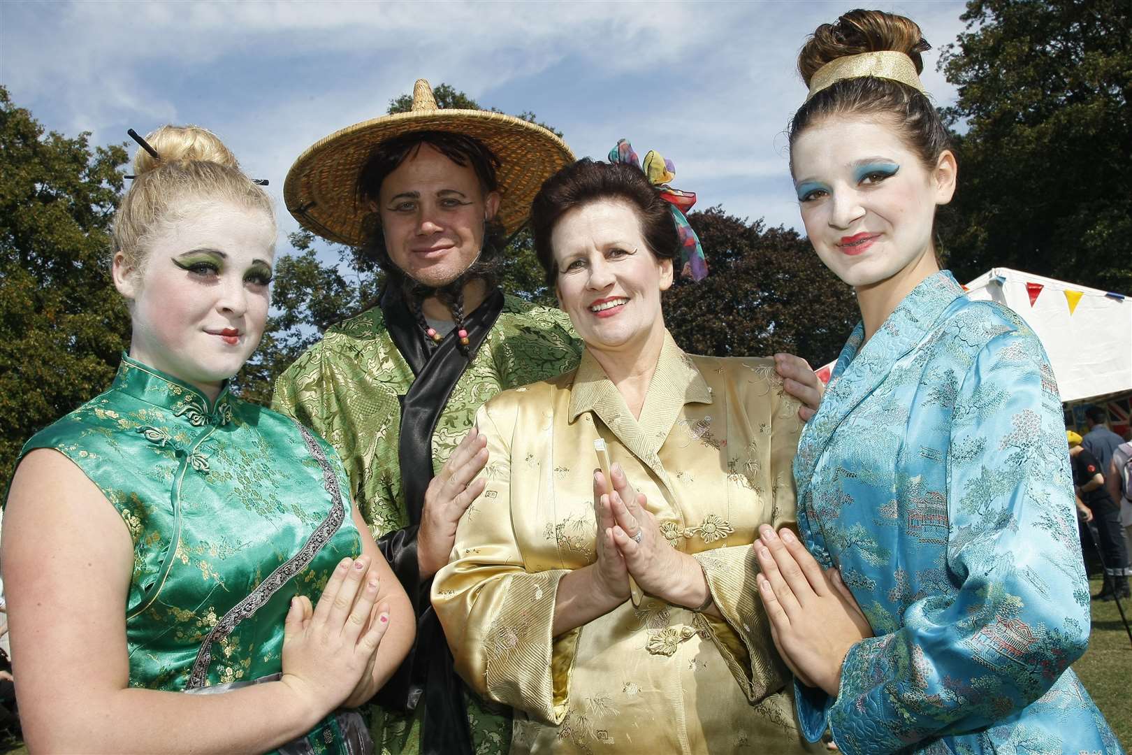 Pictured in 2012, Rae Hume with Grant Baker, Debbie Brennan and Christina Campbell at a festival in Medway