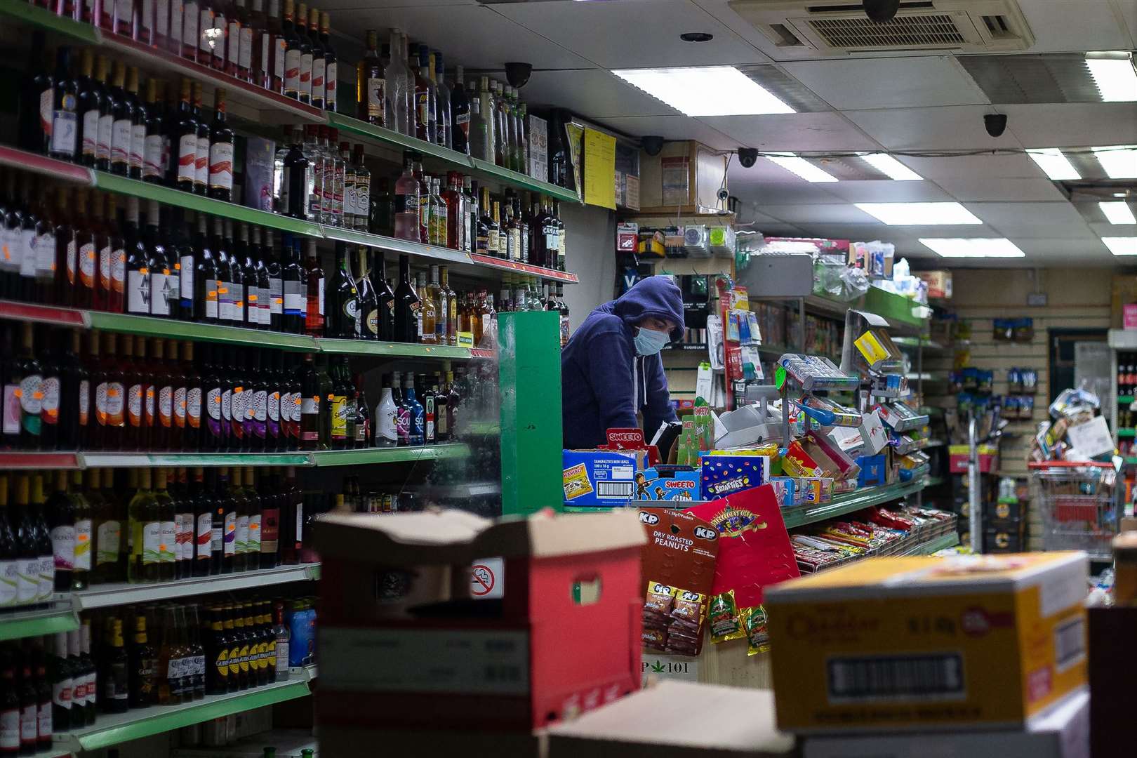 Worker, off licence by Gemma Mancinelli from London (Gemma Mancinelli/Historic England/PA)