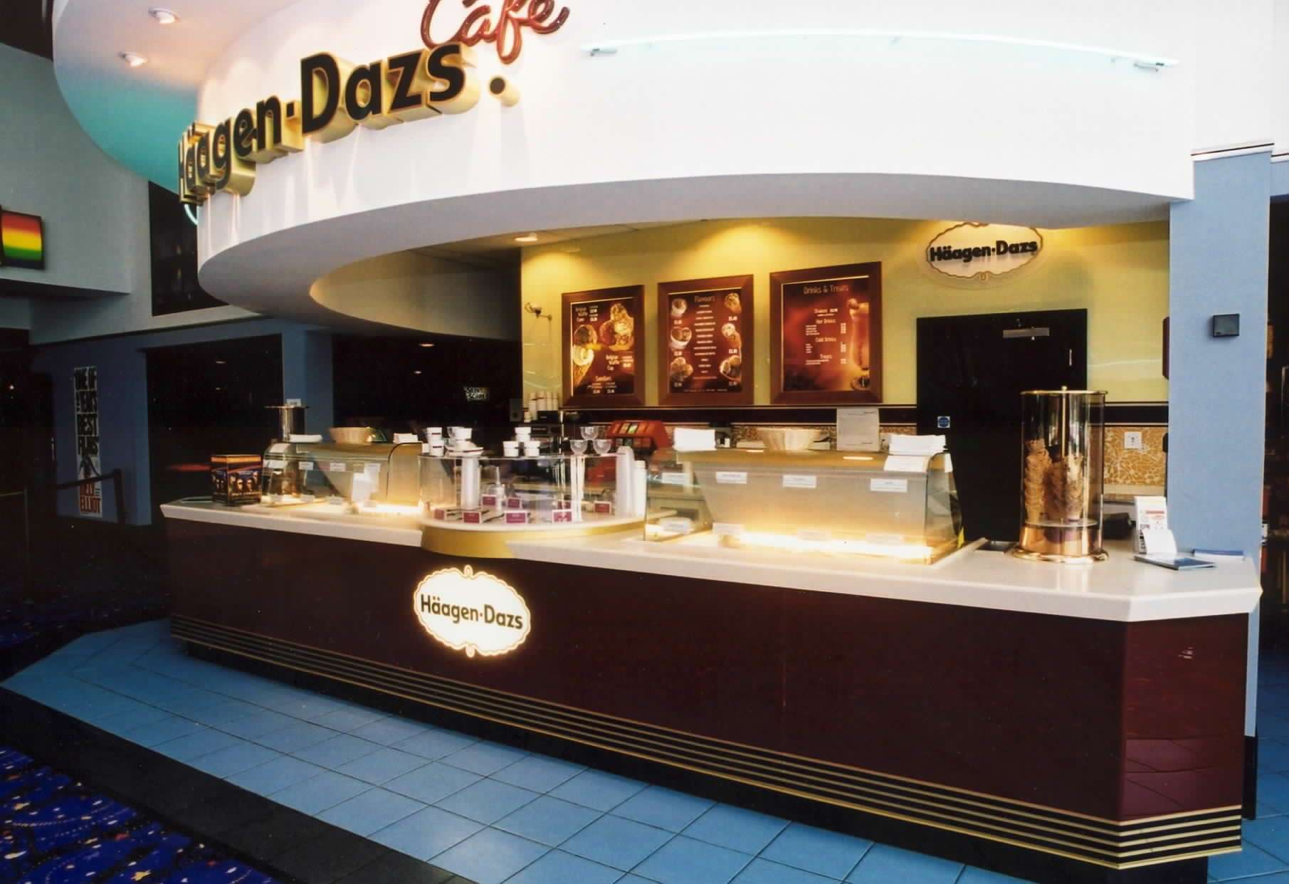 American ice cream brand Häagen-Dazs had a cafe at the site
