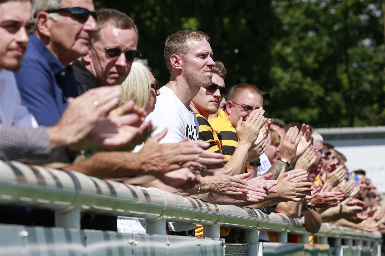 Maidstone United fans held a minute of applause for Charlie Girling