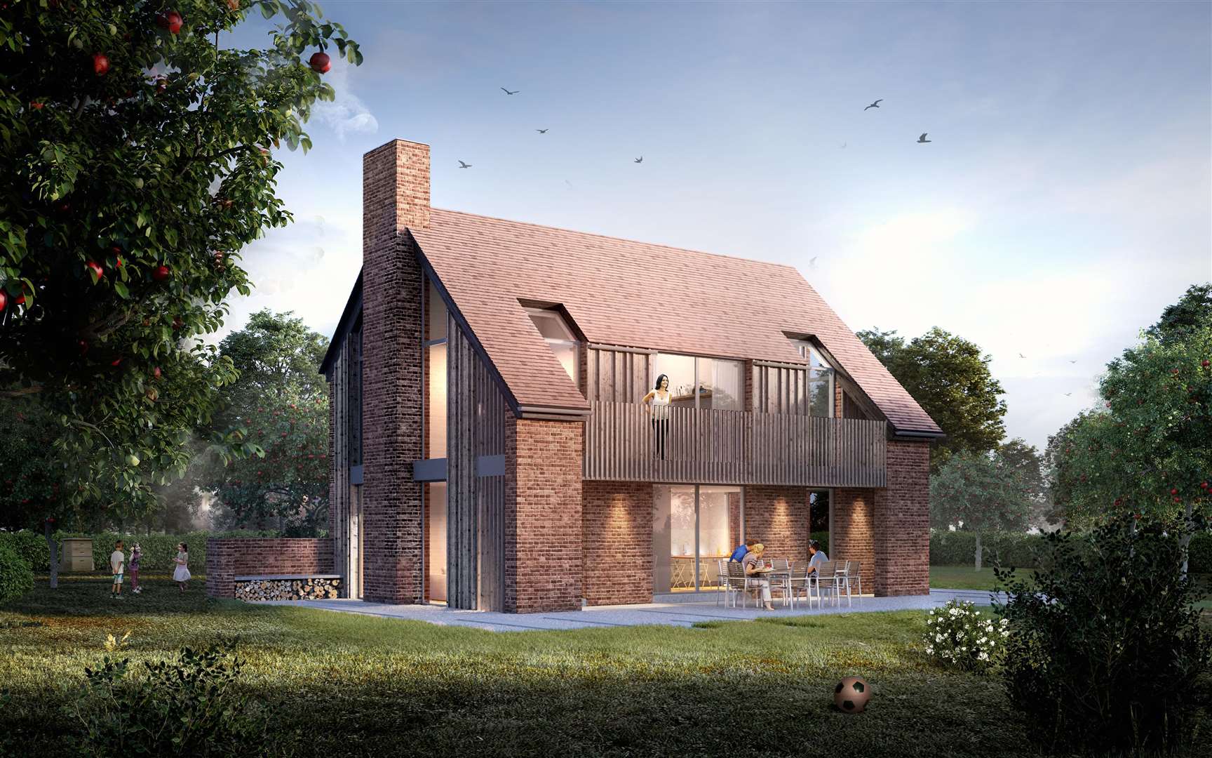 A holiday home of the type proposed at Highland Court Farm. Picture: Quinn Estates