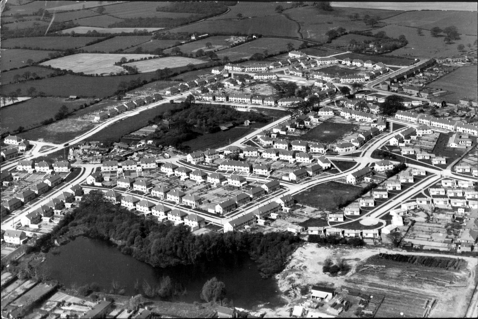 Part of Ashford from above in 1955. Picture: Steve Salter