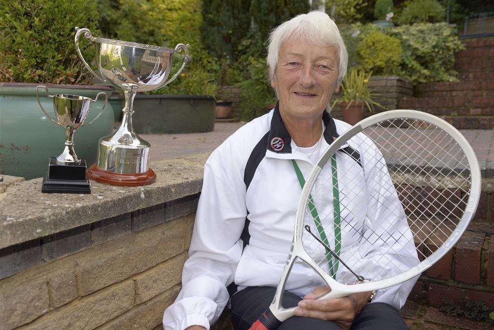 Marcia Ackers, of Springcroft, Hartley, has won a silver medal at the World Super Senior Team Championships, and team and individual cups at the British Veterans Grass Court Championships