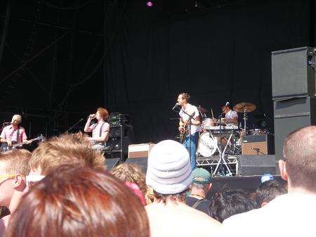 The Mystery Jets perform at the Hop Farm Festival. Picture: Miki Brunt
