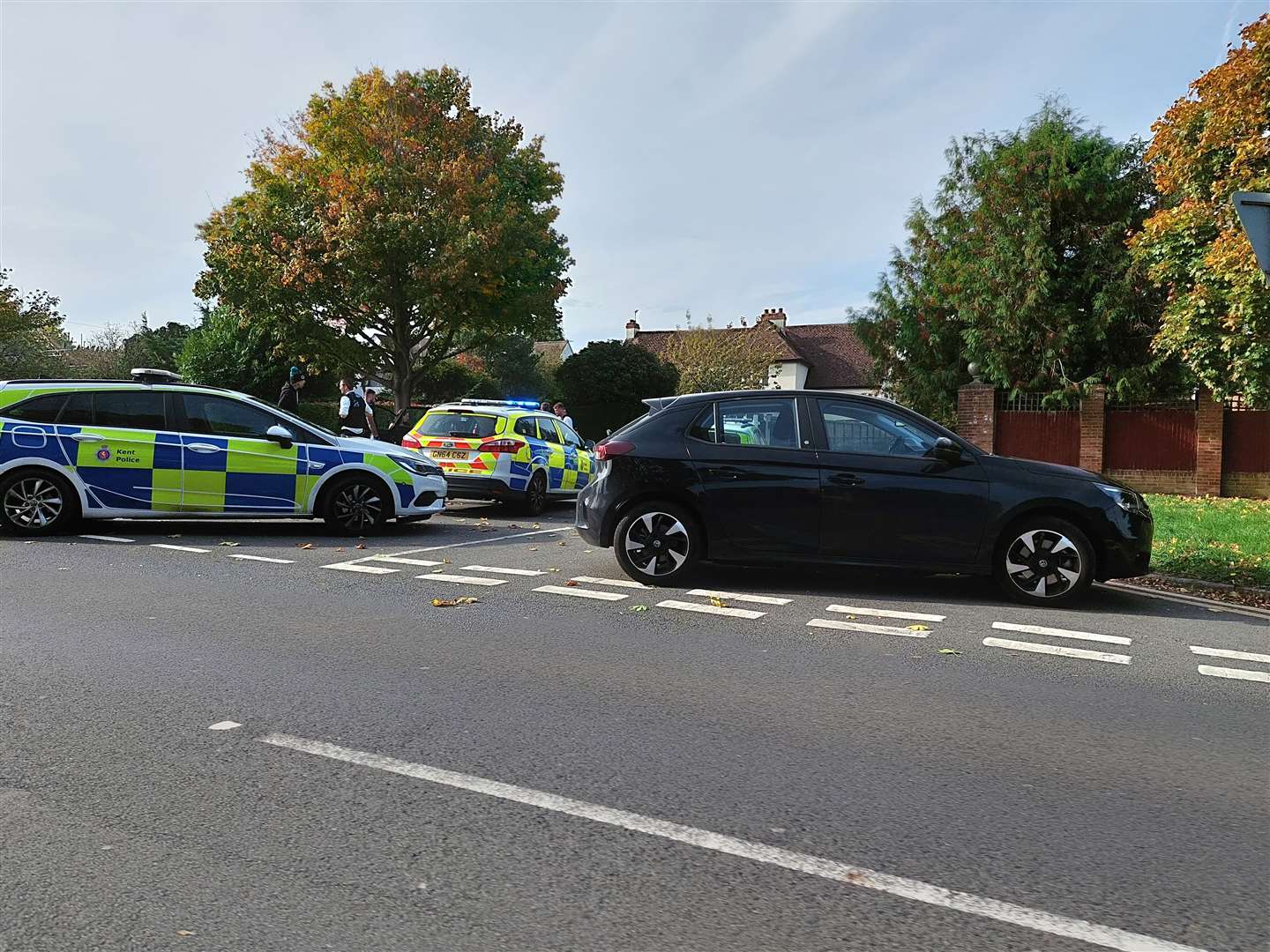 Police pulled over the car in Cherry Garden Avenue