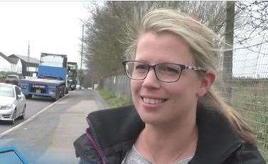 Motorcyclist and Laura Gurney is among those concerned over safety on London Road, Stone.