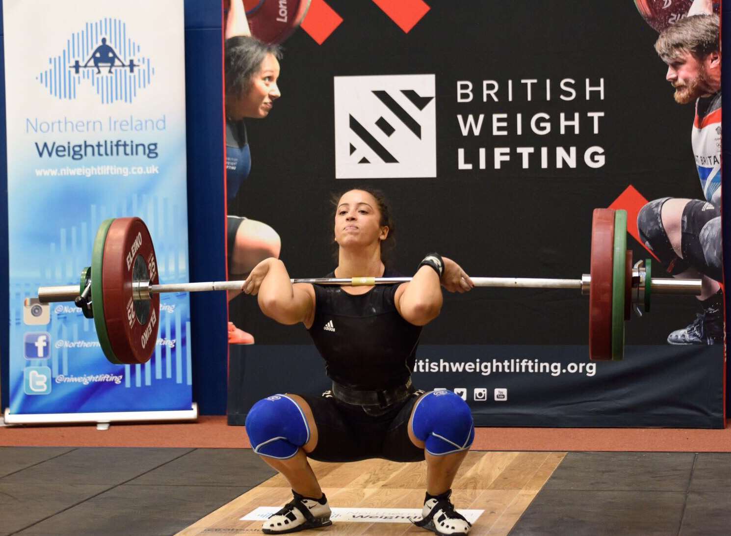Bobbie Ross, from Wainscott, in weightlifting action