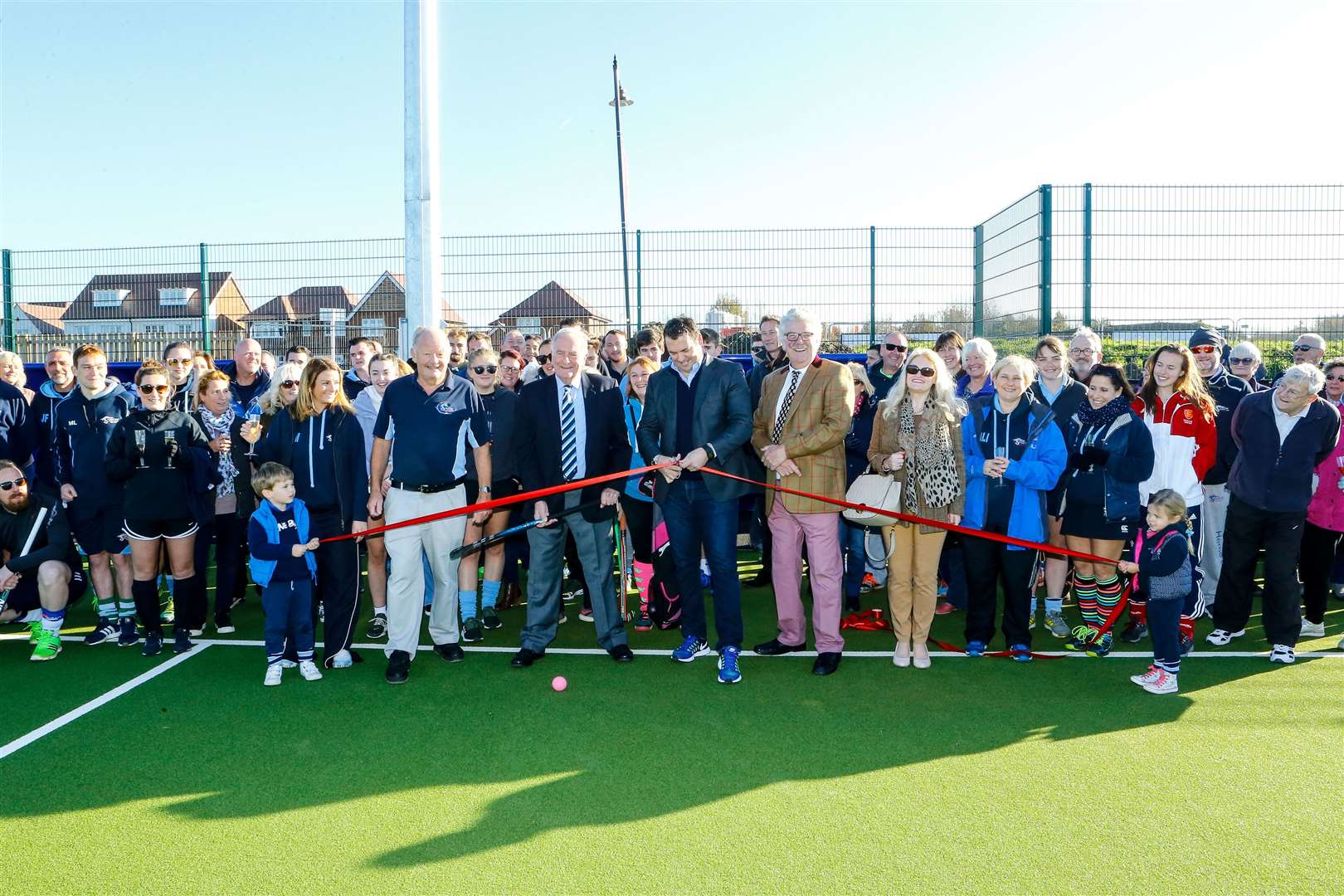 A ceremony was held in November 2018 to mark the opening of the hub's first pitches. Picture: Matt Bristow/mattbristow.net