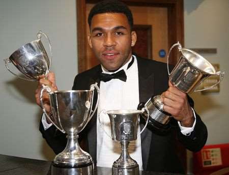 Andy Barcham with awards