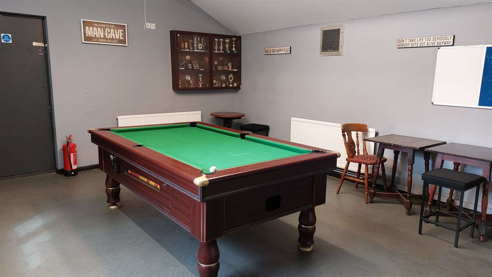The pool room at the William Harvey Inn in Willesborough, Ashford
