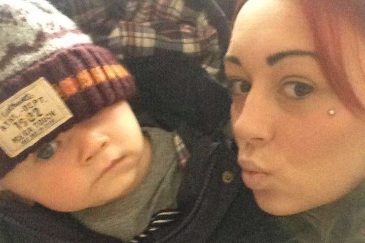 Touching tributes have been paid to Jade Glen, pictured with son Mickey
