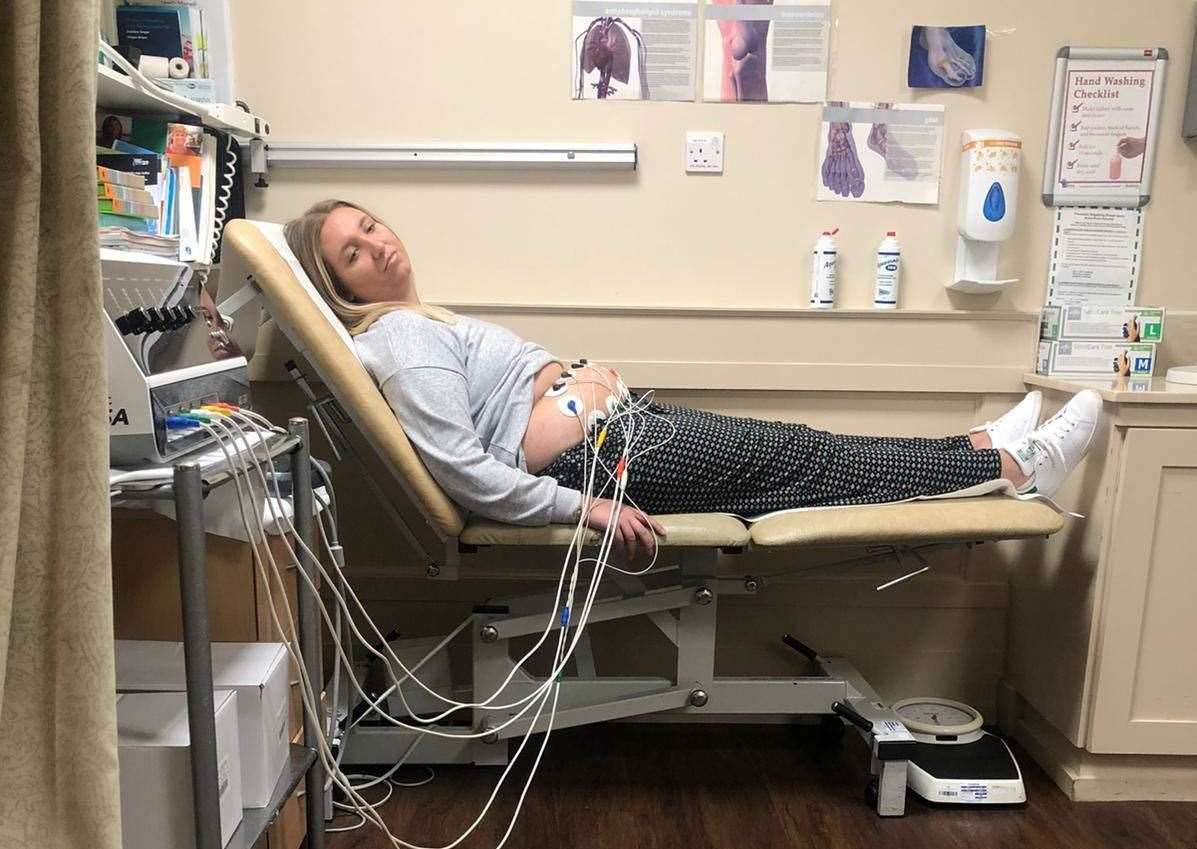 Ashley in hospital as doctors tried to give her a diagnosis