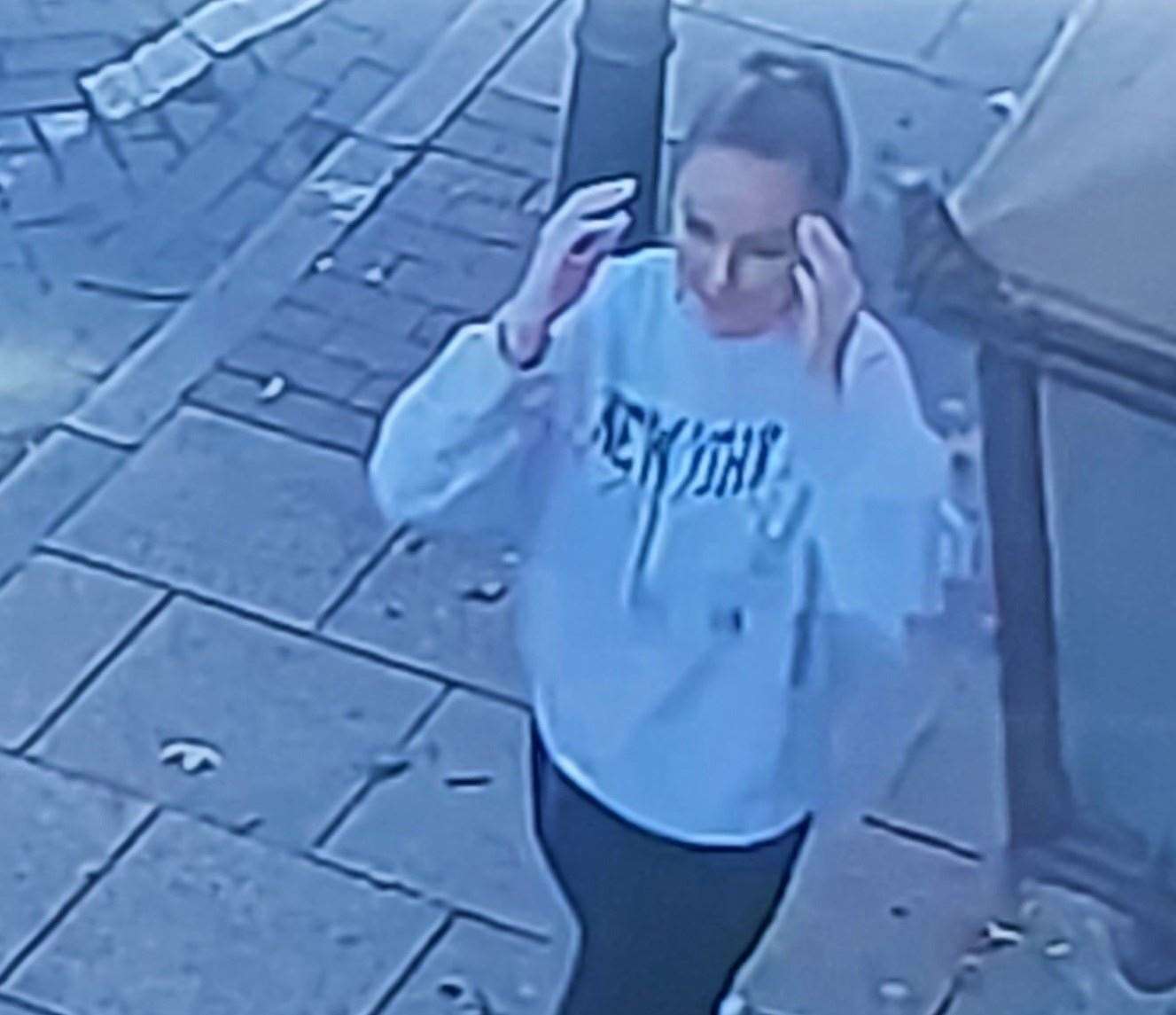 A CCTV image of Grace after she was reported missing. Picture: Kent Police