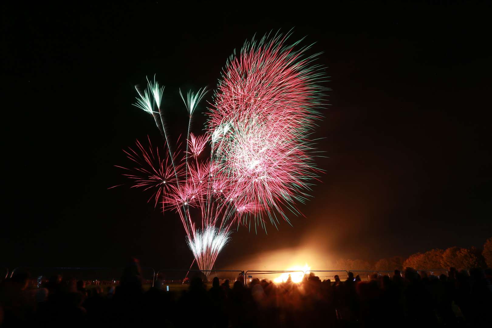 The fireworks display at the Great Lines Heritage Park. Picture by: John Westhrop