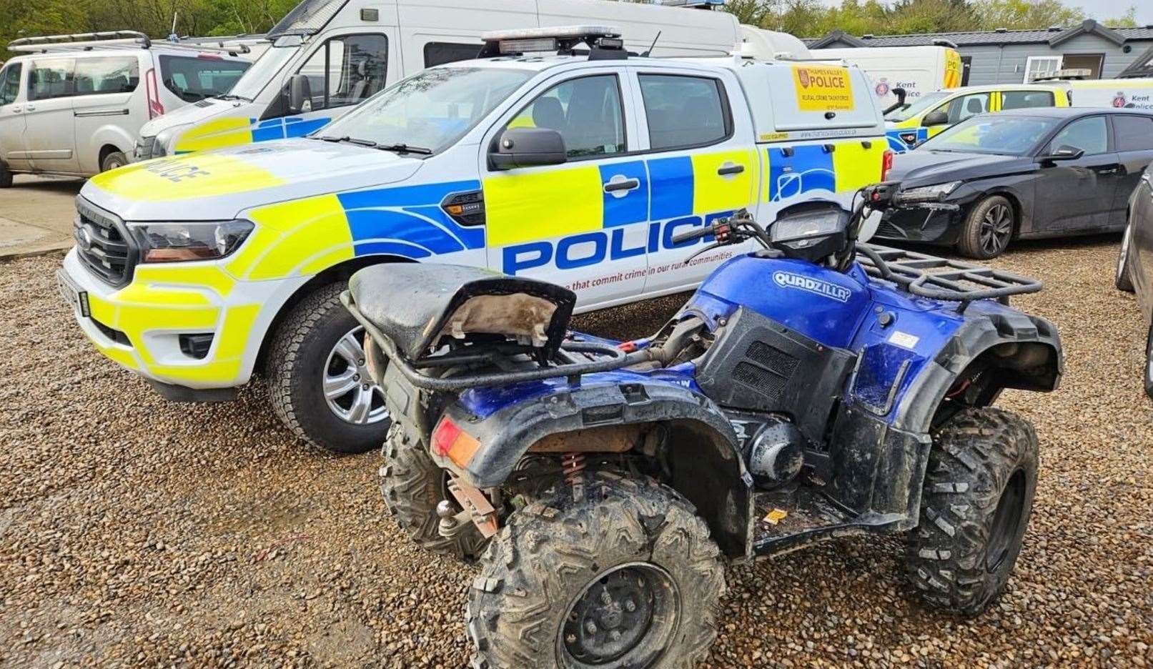 A quad bike was also recovered. Picture: TVP Rural Crime Taskforce
